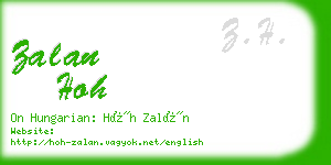 zalan hoh business card